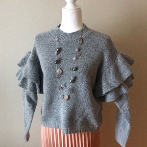 🌼Ruffle Sleeve Sweater🌼